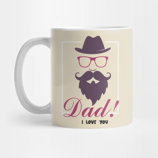 T- Shirt Dad Love Design by Decent Graphic